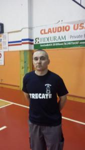 Il coach del Bc Trecate Pierfrancesco Zanotti